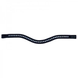 Kavalkade Curved Browband with Large Crystals