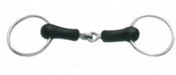 Rubber Mouth Loose Ring Snaffle Bit